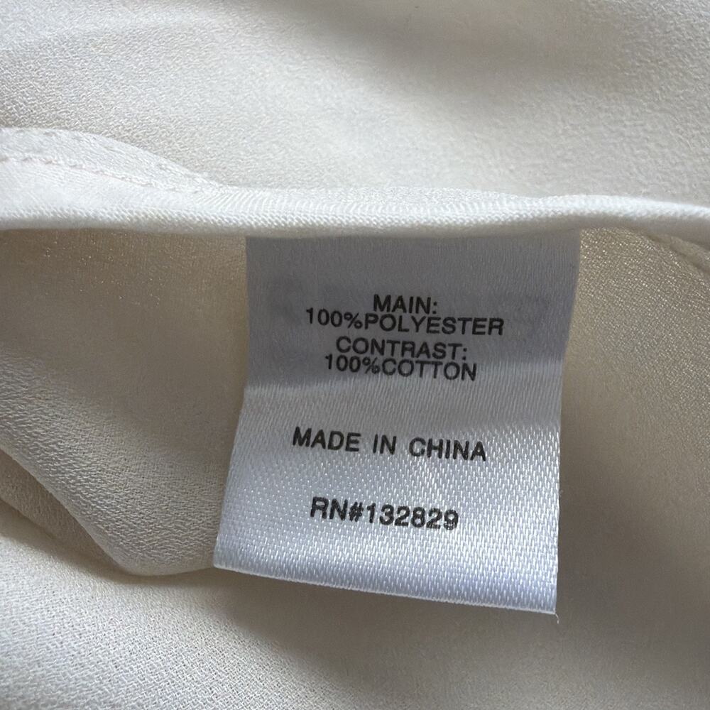 NWT REMI X REVOLVE Shirt Womens 1X Bone Off White Button Up Relaxed Oversized - Picture 5 of 11